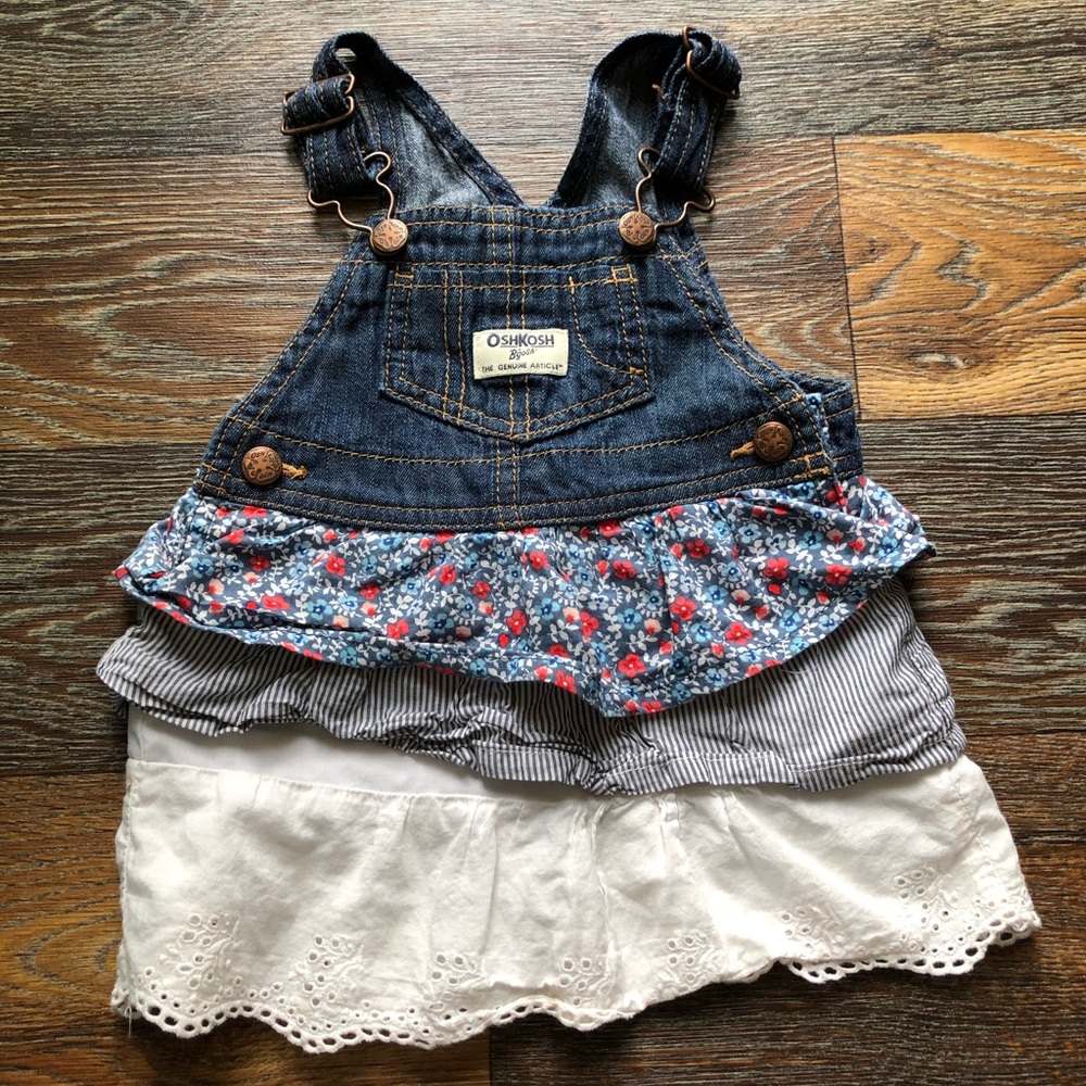 Layered overall dress